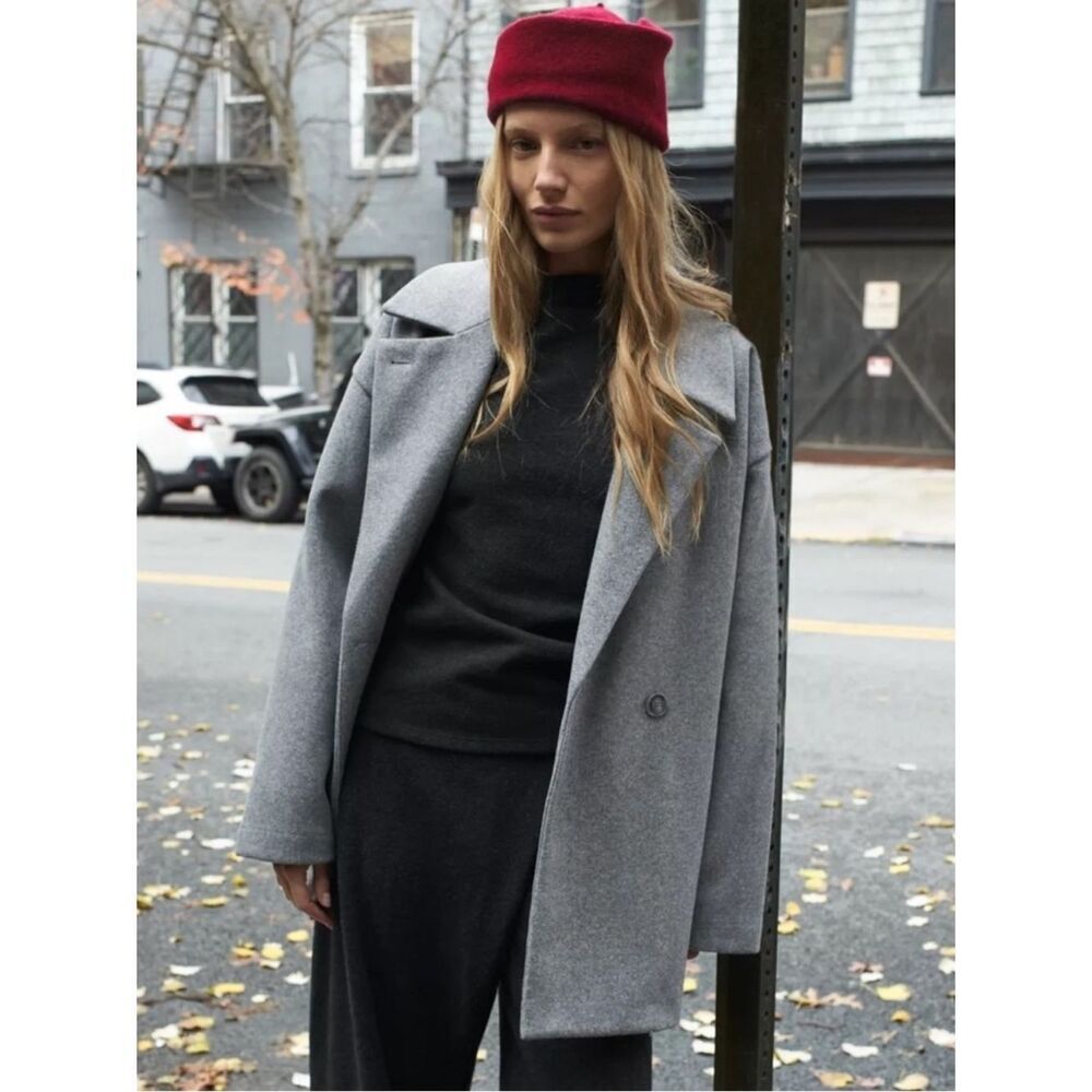 ZARA SOFT DOUBLE-BREASTED COAT